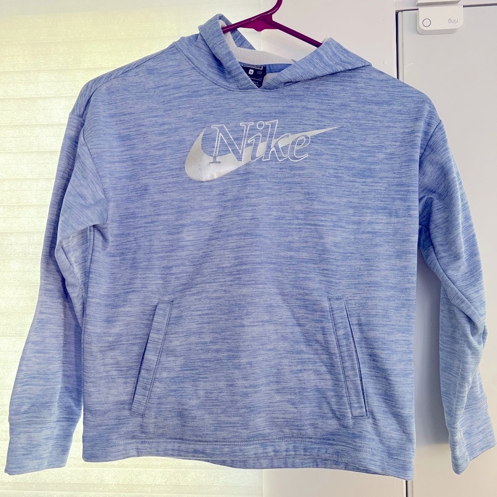 Youth Nike light blue hoodie sz small (8-20) Dri-Fit Pre-owned